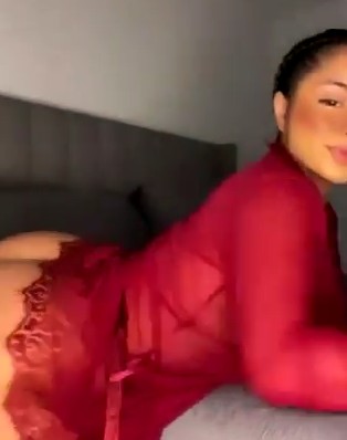 Hot Cindy Tran red dress
