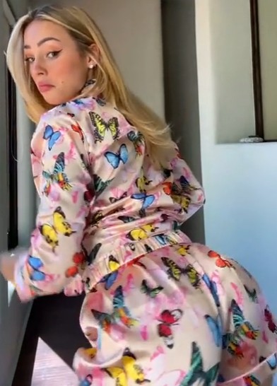 Charly Jordan hot tik tok video
