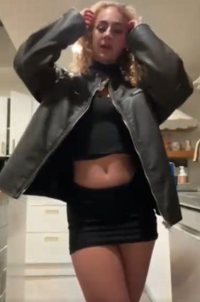 Claire Stone nude striptease video